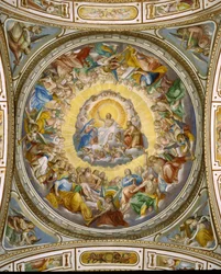 Interno della cupola della Cappella Salviati, San Gregorio Magno al Celio, c.1600-03